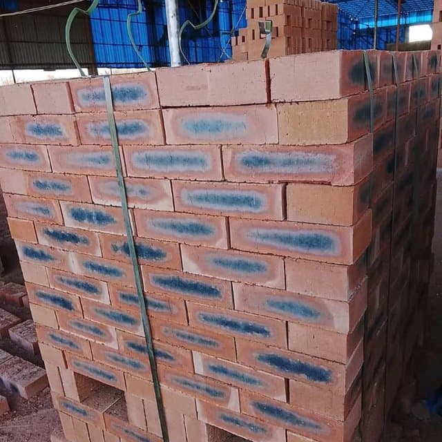 Blue Heart Red Common Bricks